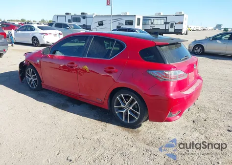 2014 Lexus Ct 200H из США, поврежденный, VIN JTHKD5BH1E2188373